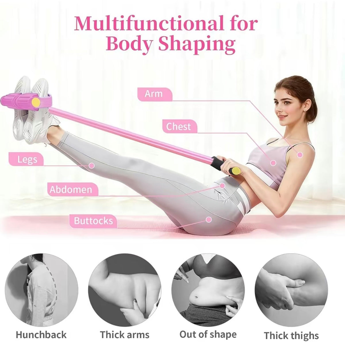 3-in-1 Multifuncitional Pedal Resistance Band